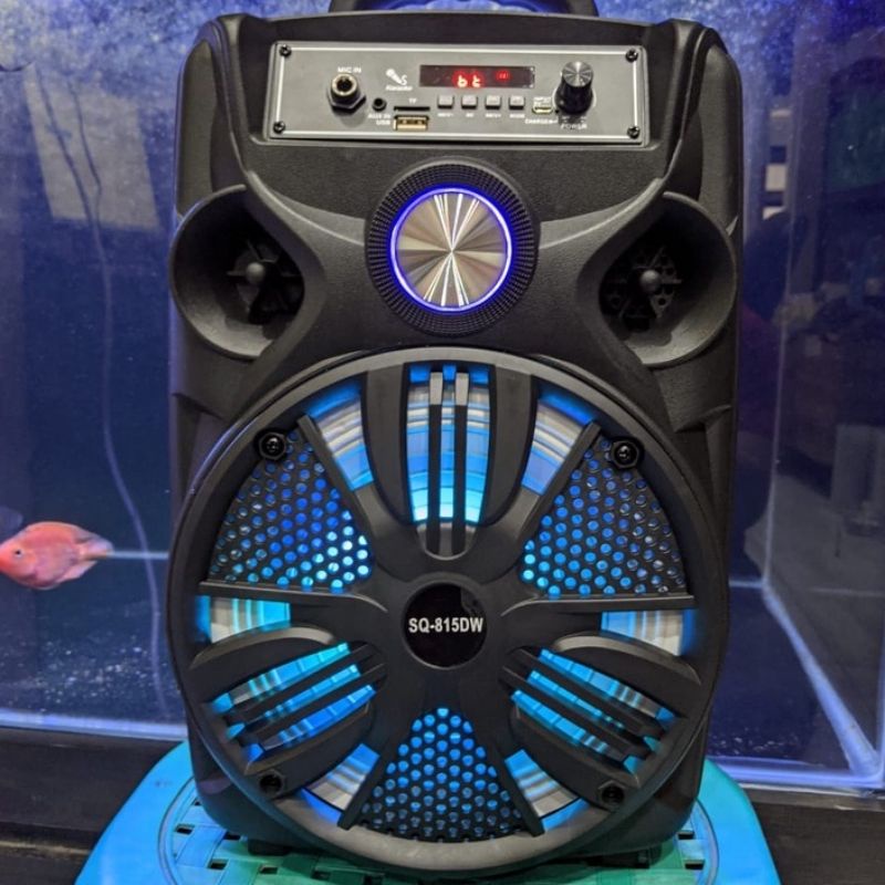 Bluetooth Speaker Karaoke FREE MIC SQ815DW 8inch BOOM BASS