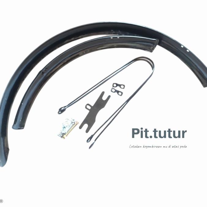 Spakbor Sepeda 26/ Slebor Hitam Silver