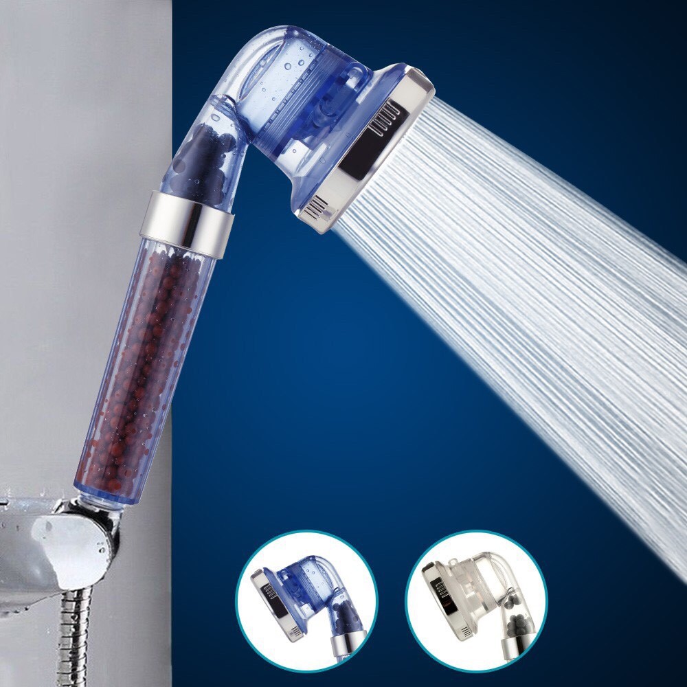 Super Shower ion SPA Handshower filter S17 B/W- water saving Hand Shower Mineral ion Set 3 in 1 semprotan mandi tekanan turbo halus 3in1