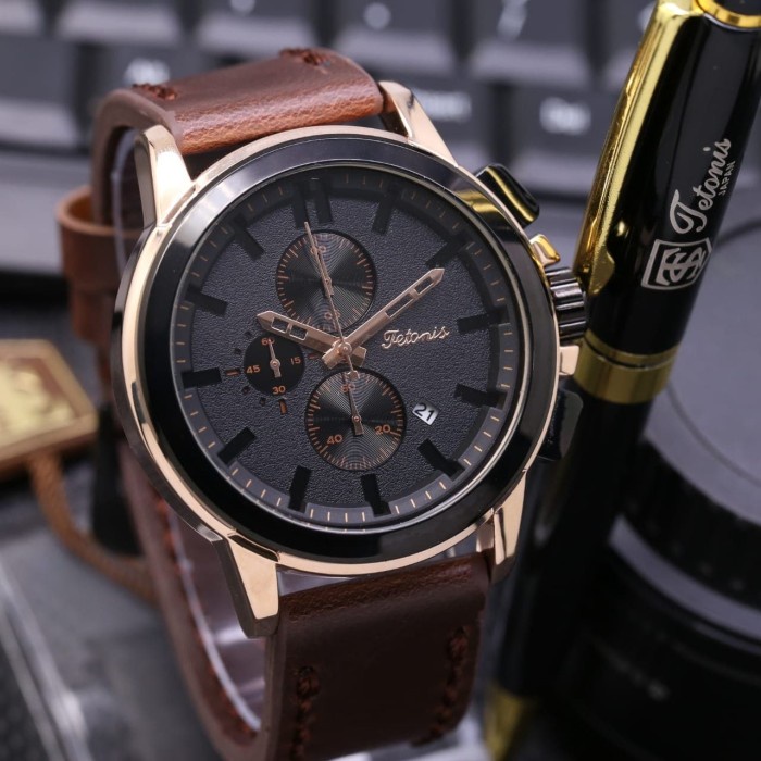 

Jam Tangan Pria Tetonis Original New Bonus Pulpen