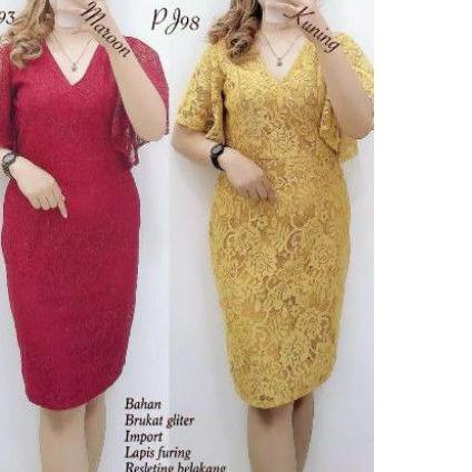 *Promo* dress brokat span .!!!