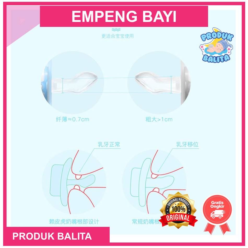 Empeng  Dot Bayi Biasa Dot Bayi Datar Dot Bayi Bulat  Baby Pacifier Baby Soother - Kompeng Bayi Food Grade