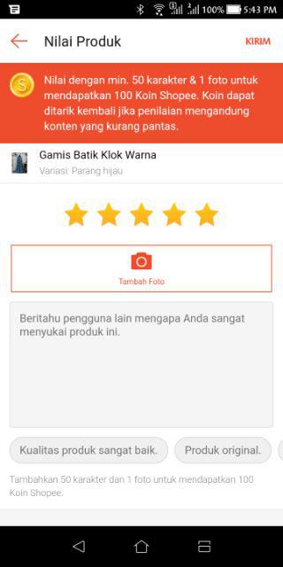 Gamis Batik Klok Warna