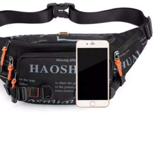 ➽ Tas Selempang Pria Haoshuai 5135 Waistbags IMPORT HAOSHUAI ✭