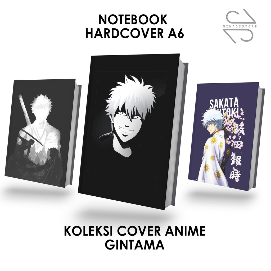 

Pocket Book/Notebook Hardcover A6 isi polos dan garis Gambar Gintama