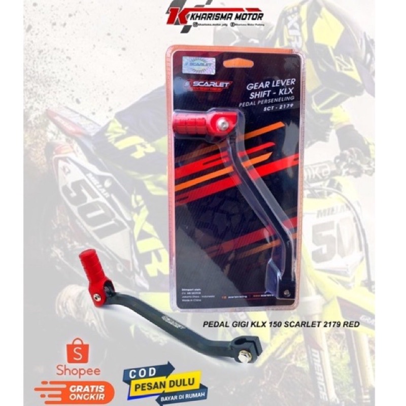 PEDAL GIGI KLX 150 SCARLET 2179