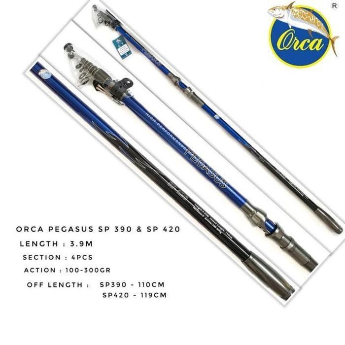 Joran Laut Antena Orca Pegasus Carbon Fuji Dan Non Fuji Kaku