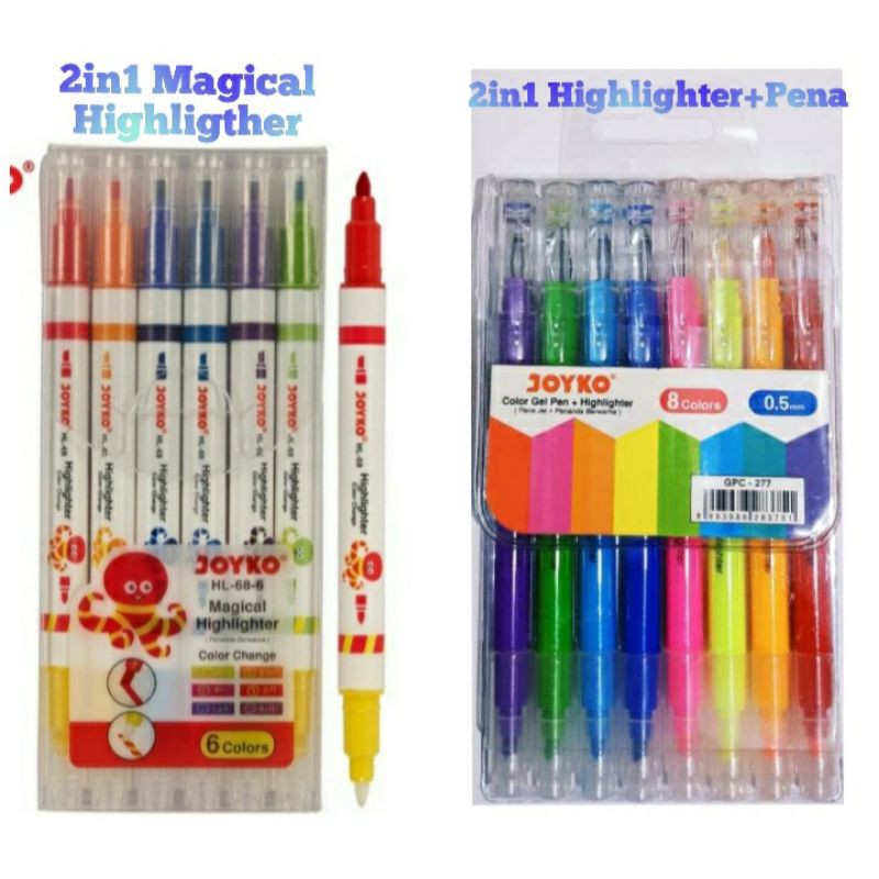 

HIGHLIGHTER JOYKO 2in1 Warna bagus murah