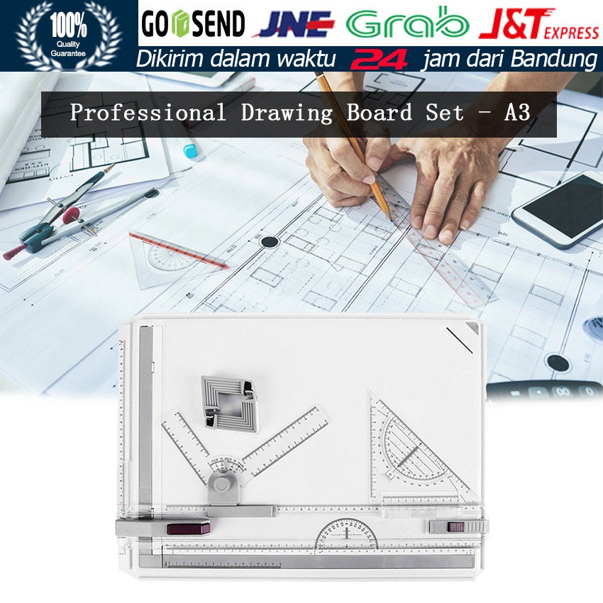 

Terpercaya Meja Gambar Arsitek A3 Professional Drawing Board A3 Free Rotrin Isograph Rapido Promo