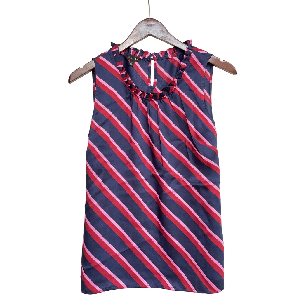 Blouse Wanita - Talbots Stripe Print Sleeveless (TT-122)