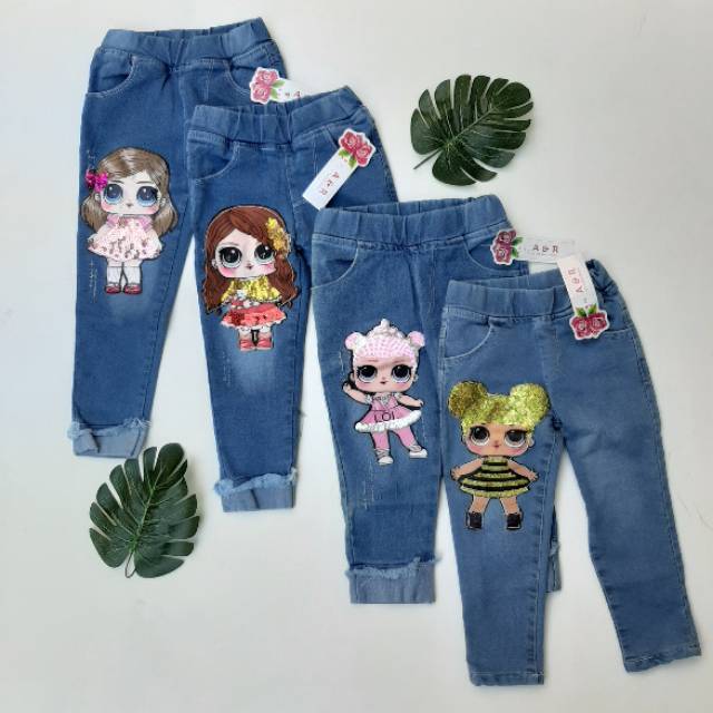 Celana jeans anak LED