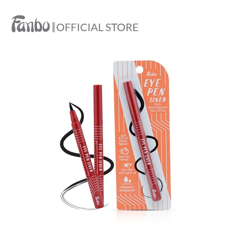 Fanbo Fantastic Eye Pen Liner - Fanbo Eyeliner Pen Liquid Tahan 8jam Hitam