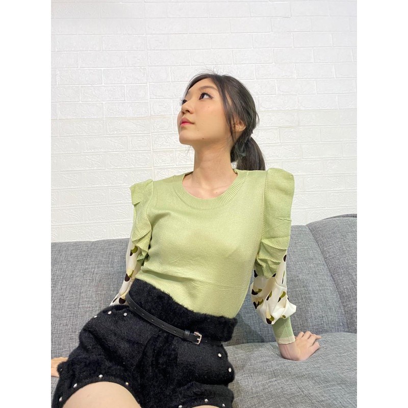 JXPLORE  DRESS BLOUSE IMPORT KOREA Myra Knit Blouse Import 37004 3M