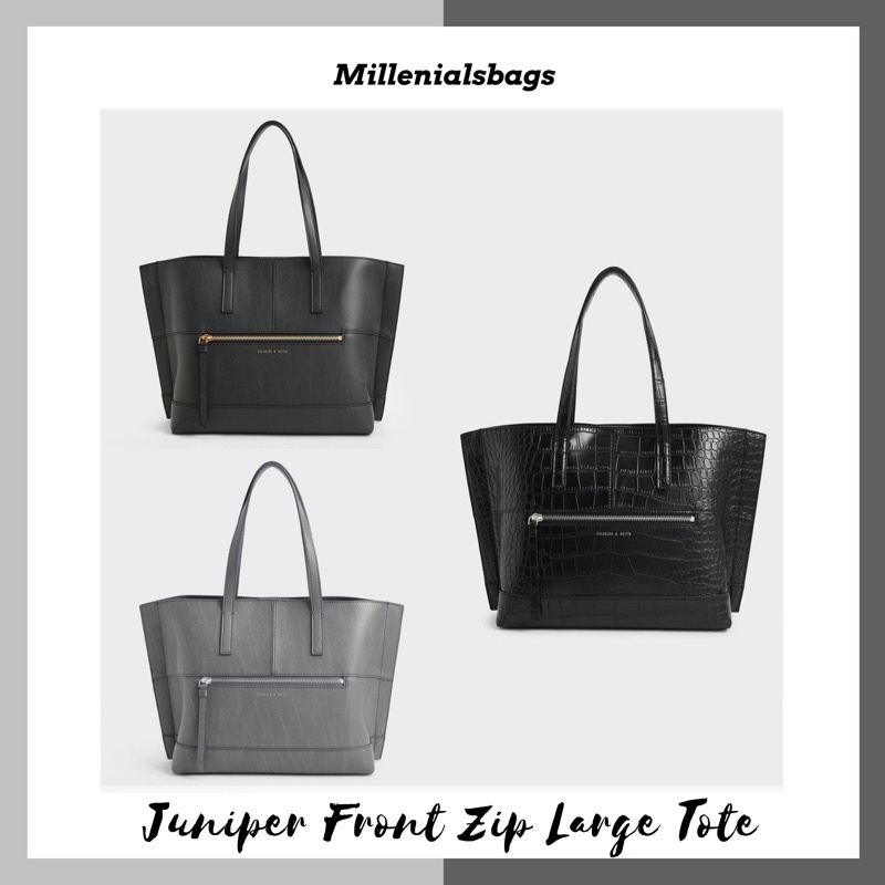 Cnk juniper front zip large tote