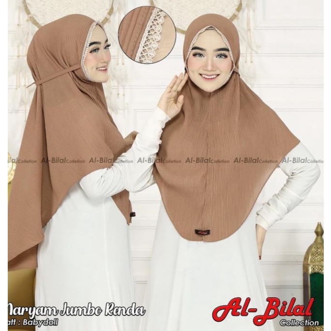 Hijab bergo instan plisket jumbo