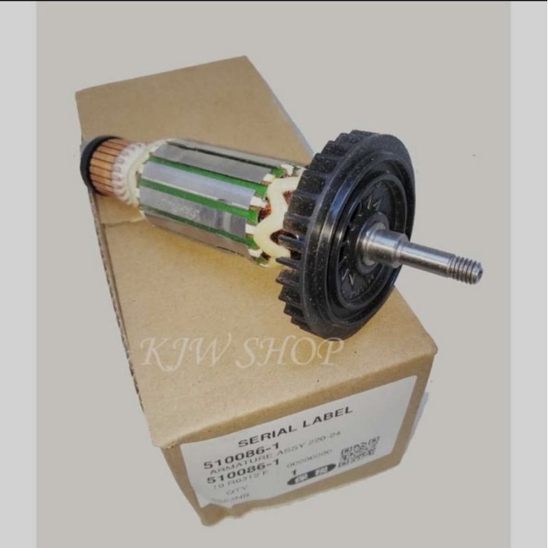 Armature Angker Rotor 515616-3 Mesin Gerinda 4" Makita 9553B 9553 B Asli Original