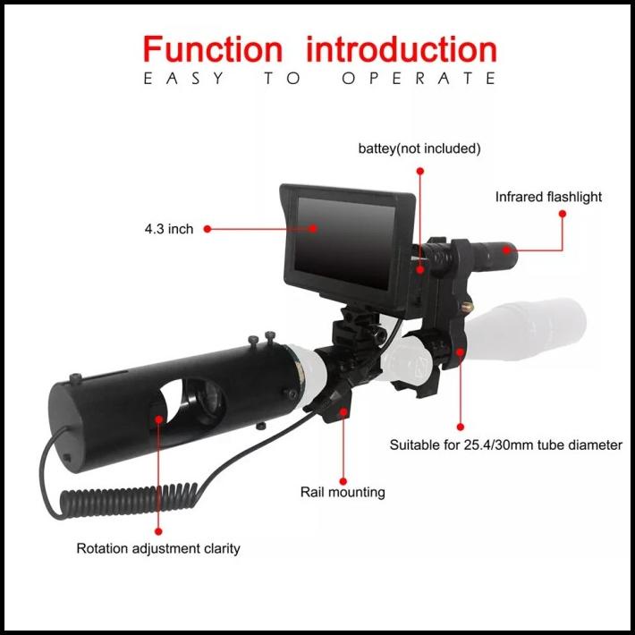 Teleskope Night Vision Memory Infra Merah Berburu Malam