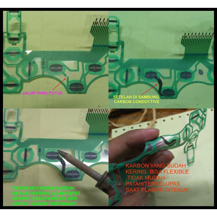 

EKSKLUSIF CARBON CONDUCTIVE GLUE / LEM KARBON PENGHANTAR ARUS LISTRIK 5 GRAM