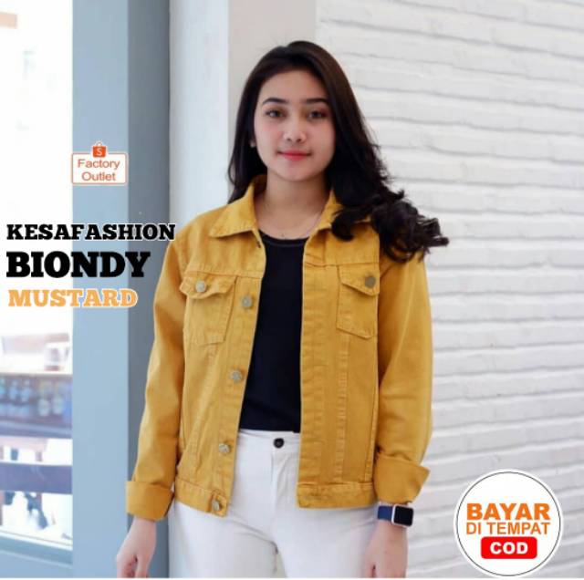 JAKET BIONDY | Jaket Jeans Wanita