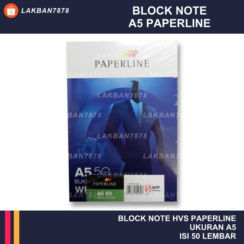 

Block Note A5 HVS Writing Memo Flipover Pad PAPERLINE isi 50 Lembar