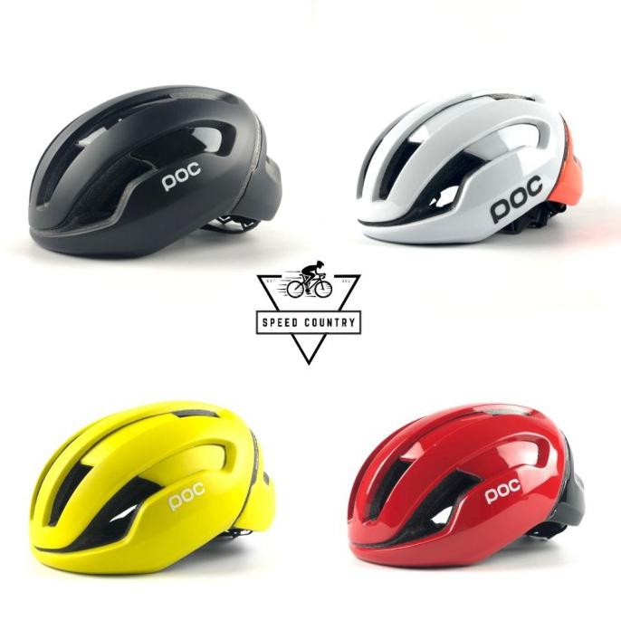 Hadir D001 - Helm Sepeda Poc Import / Helm Roadbike Unisex - Merah Trendi