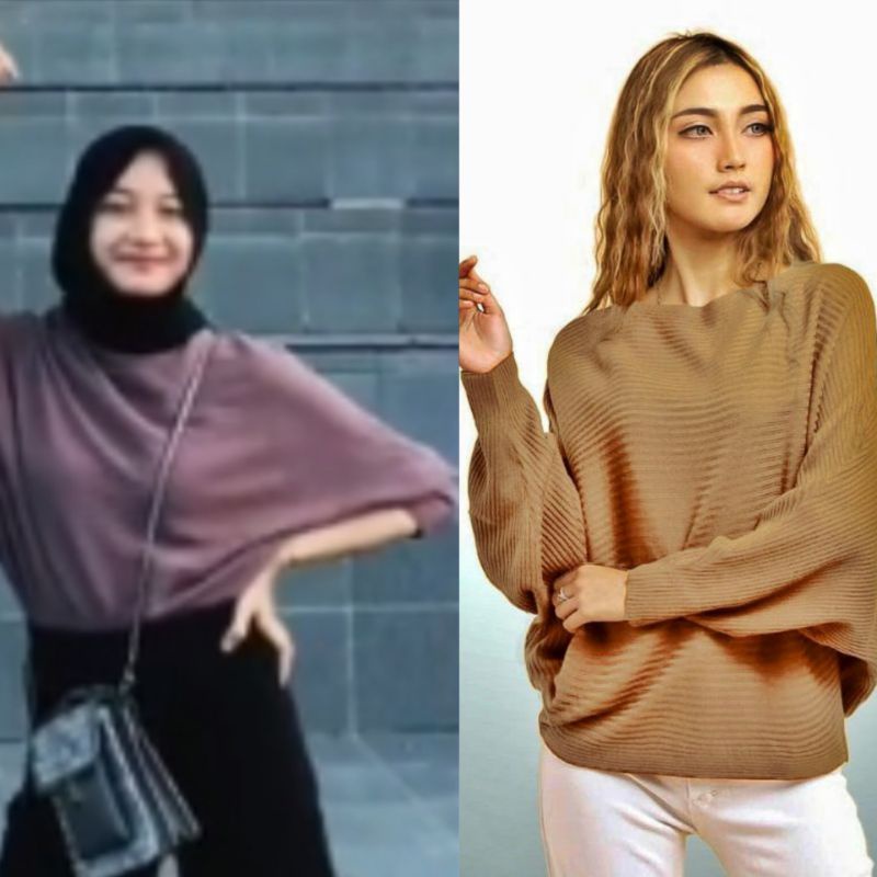 BLOUSE RAJUT LASPERAL BATWING ERIGON