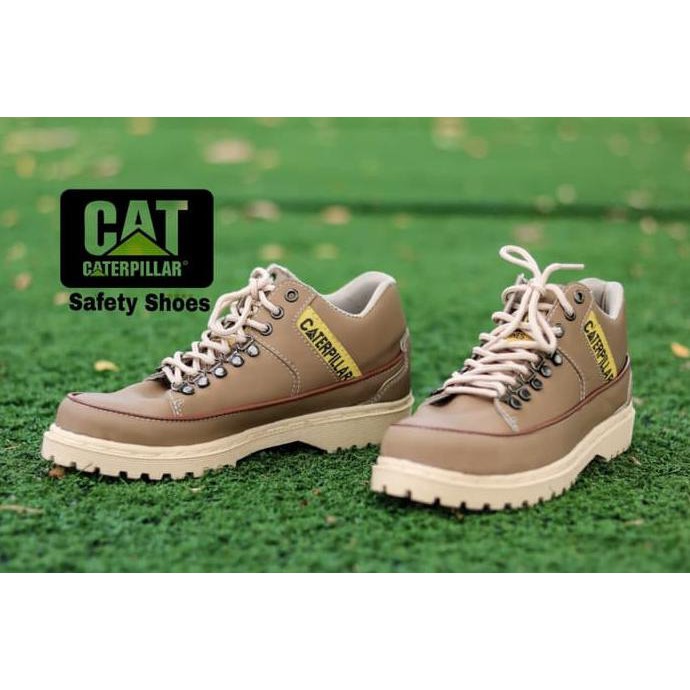 New Sepatu Safety Shoes Wanita Caterpillar Marshal Woman Ujung Besi - Sintashop45