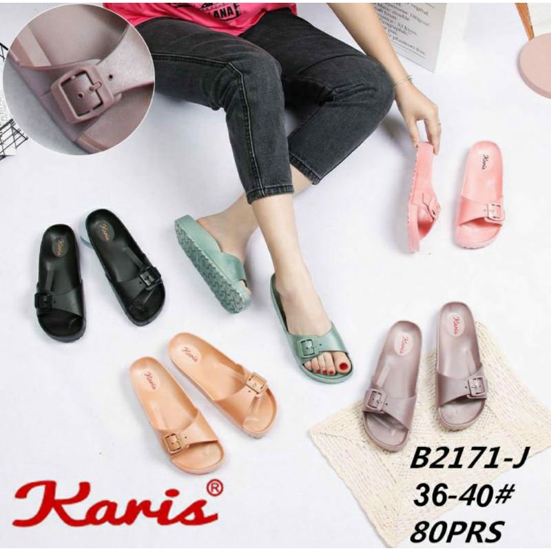 Home-LYDIA Sandal Wanita Satu Ban Full Collor B2171 Import