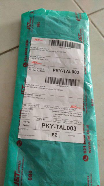 Kemeja Batik Pria Modern Murah Lengan Panjang Katun Oil Mix Prada Halus, Atasan Batik Kerja Pria Tre