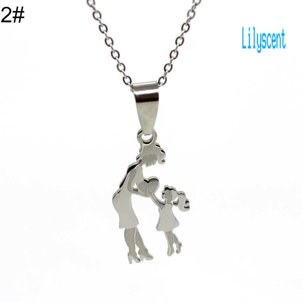 Kalung Liontin Bahan Stainless Steel Untuk Hadiah Hari Ibu