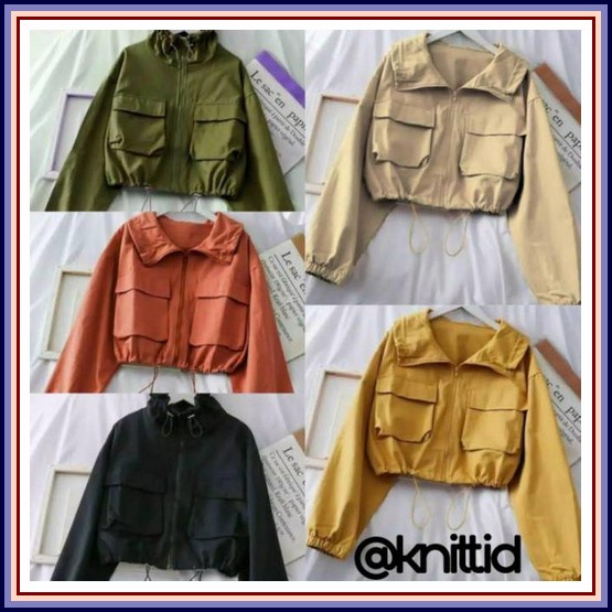 Jaket Crop Ronce Tenun Ikat Sury Jaket Crop Wanita - Jaket Wanita Terlaris Termurah Knitt.Id