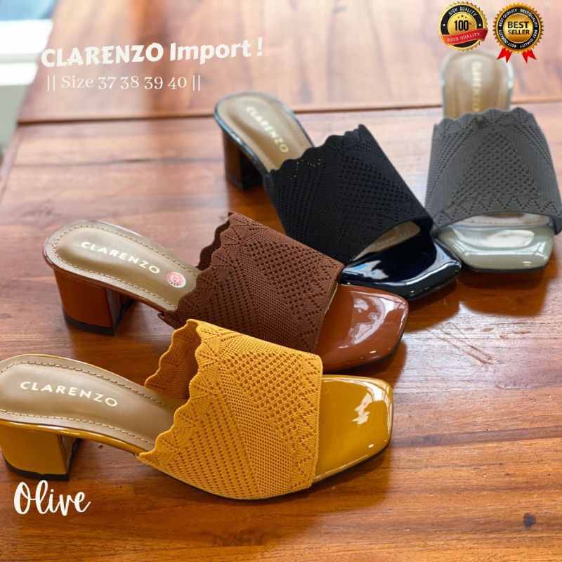 BEST QUALITY  SEPATU HAK CLARENZO IMPORT