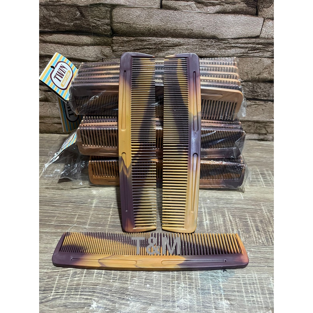 Sisir rambut coklat kayu / sisir rambut 1pcs