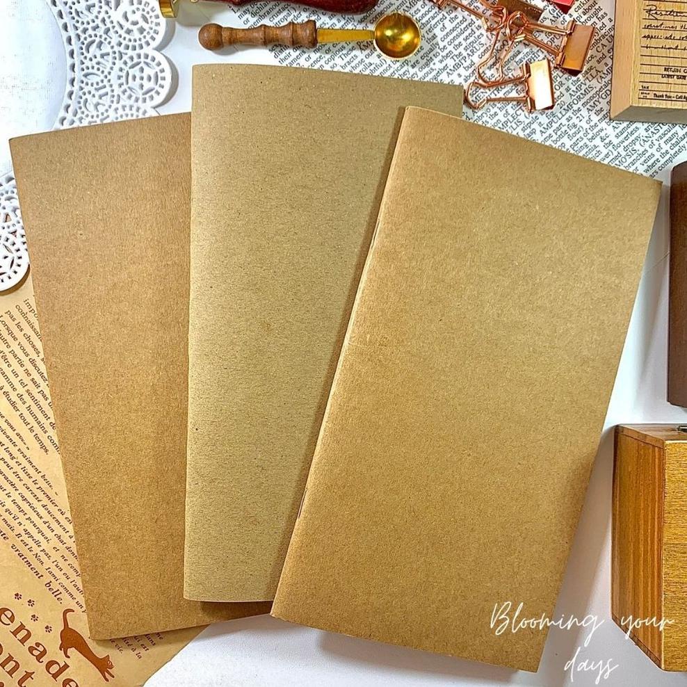 New Mall By 12Ju2Bi) Buku Tulis Polos Cover Coklat Plain Notebook Journal  Journaling Diari Vintage | Shopee Indonesia