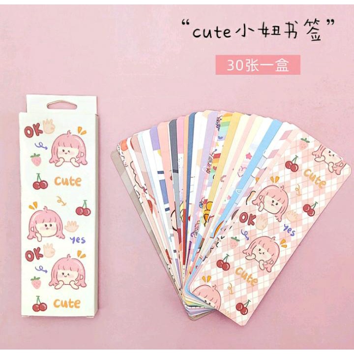 

Pembatas buku kertas kartun lucu bookmark cartoon reward gifts