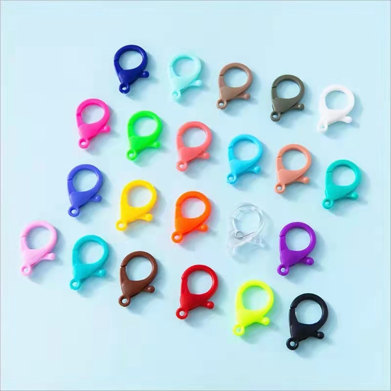 Kaitan Kokot Udang Plastik Claps Plastik Uk 30mm Warna/i Doff Harga/Pc