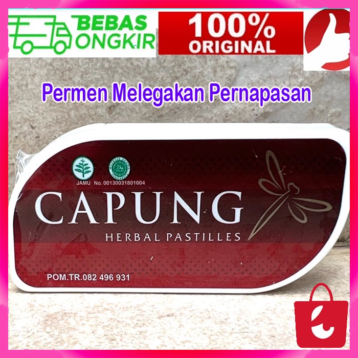 ✅ 100% Asli Capung Herbal Pastilles Asli Permen Hisap Untuk Melegakan Pernafasan Batuk Sakit Tenggorokan Bau Mulut