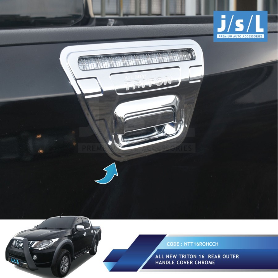 All New Triton Aksesoris Mobil Rear Outer Handle Cover Chrome JSL