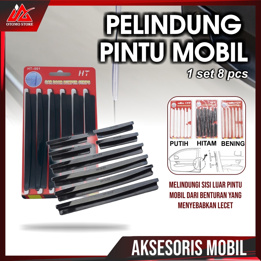 PELINDUNG PINTU MOBIL Car Door Bumper Strips Protector Slim Door Guard Pelindung Pintu Isi 8 Pcs