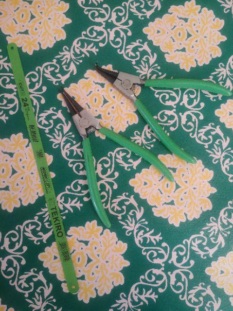 Tang Snap Ring Pliers 7 7 Inch Bengkok Buka Tekiro Ib Snapring Circlip 5 Eb Es Is Tutup Lurus Plier