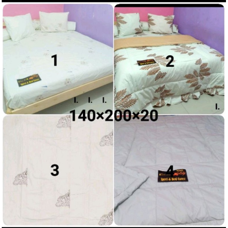 Sprei PERCA my love ukuran 140x200x20