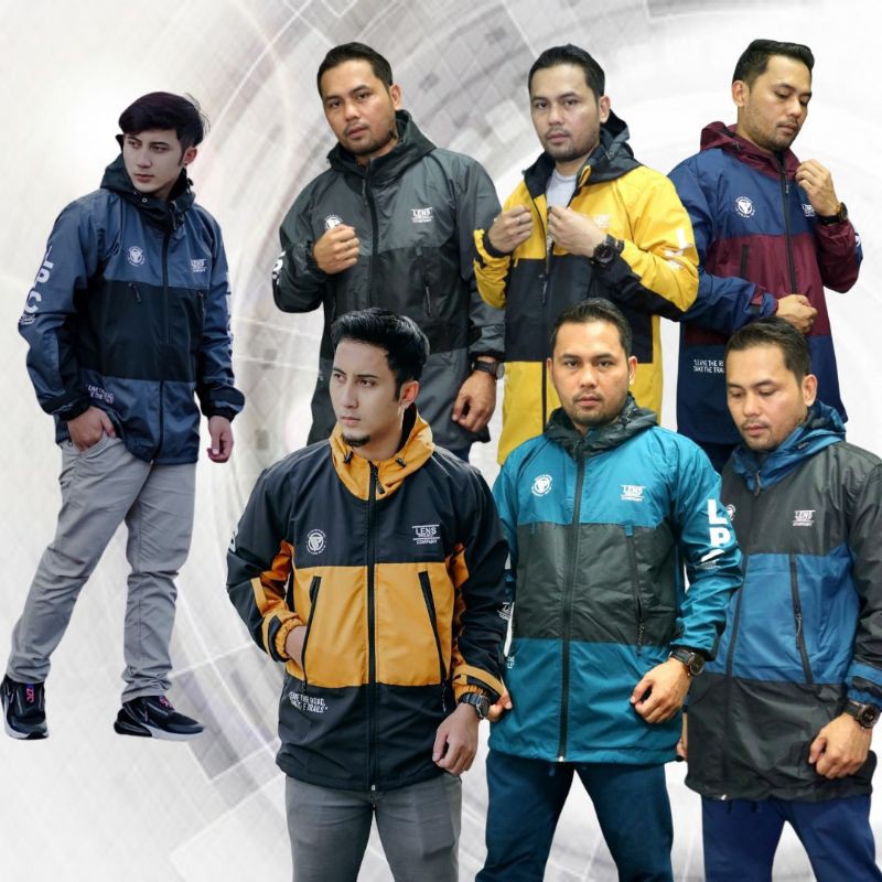 premium jaket pria bahan soft parasut