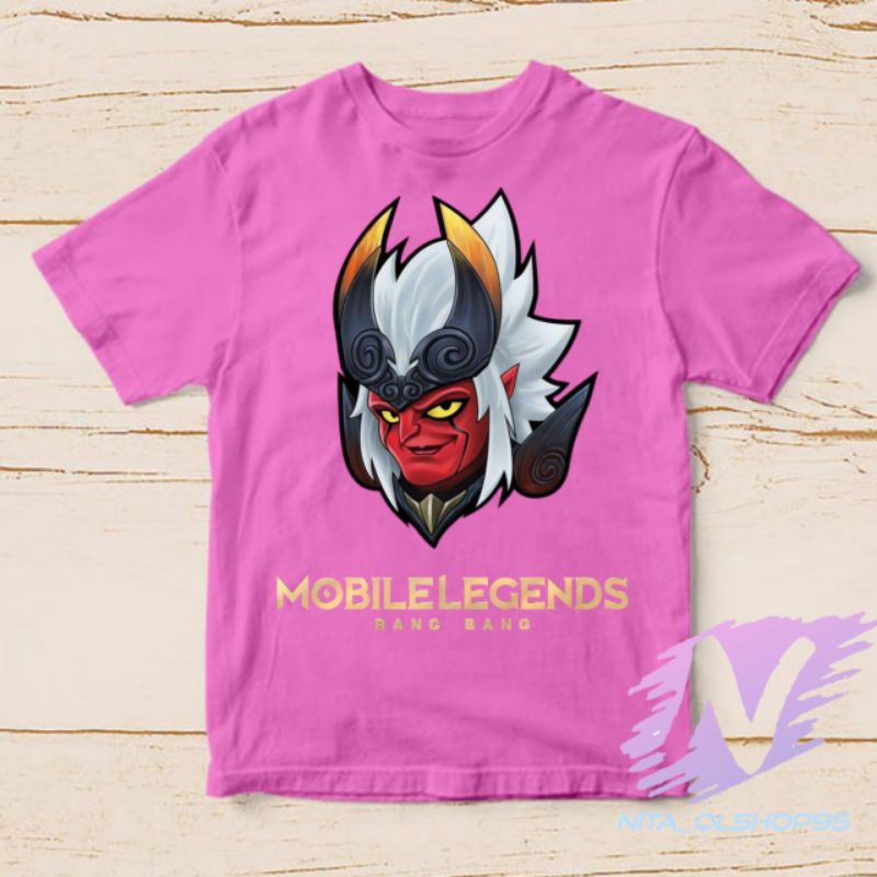 kaos anak baju anak mobile legends hero khufra skin legend