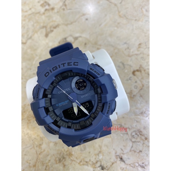 WatchHappy Digitec 2132 DA-2132T DA2132 Men Watch Blue Rubber Sport Model Analog Digital Best Seller
