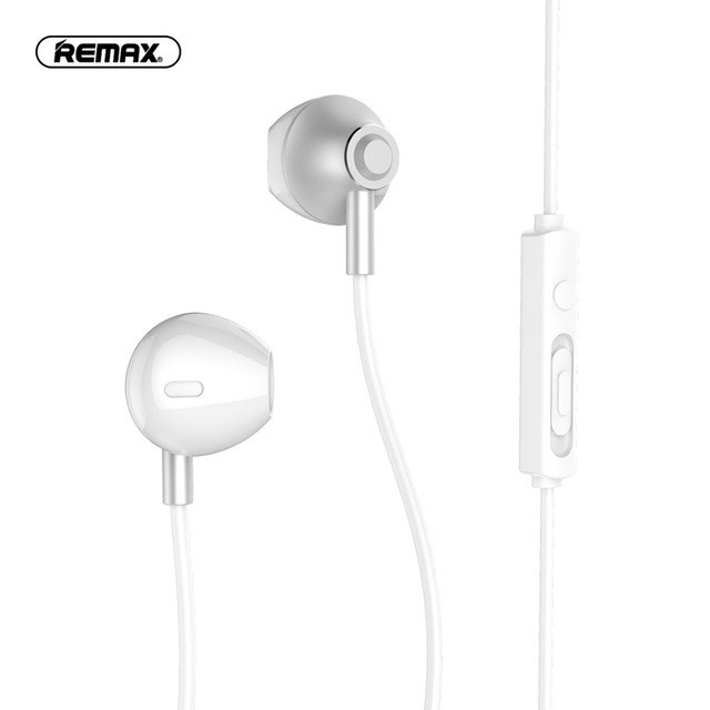 Remax Earphone Stereo Dengan Kabel + Jack 3.5mm + Fitur Noise Reduction