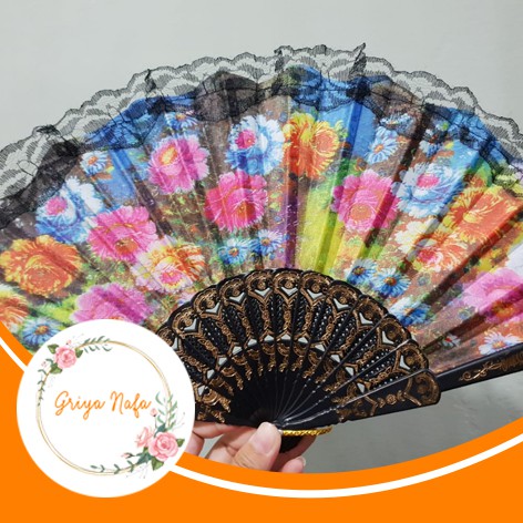 Souvenir Pernikahan Kipas Spanyol Hitam Termurah
