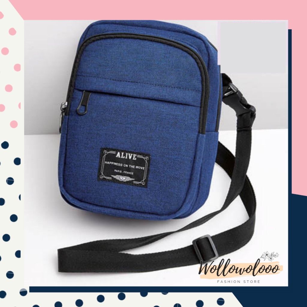 Tas Selempang Pria Navy Sophie Paris Gyvron T6539N1 Terbaru Murah