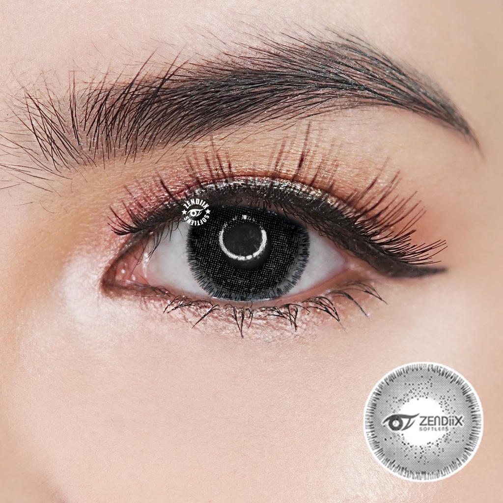 Softlens NEWBLUK Warna BLACK 15mm Normal Minus