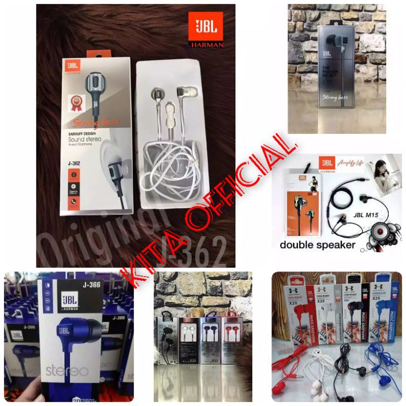 Hf Handsfree Headset JBL PREMIUM IMPORT Kualitas Baguss