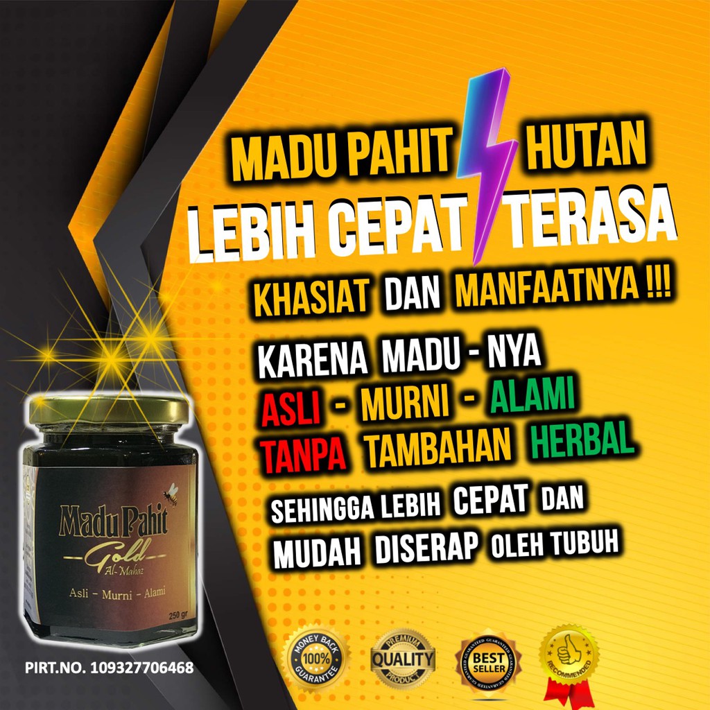 DIET SLIMMING DETOK MADU HITAM PAHIT HUTAN